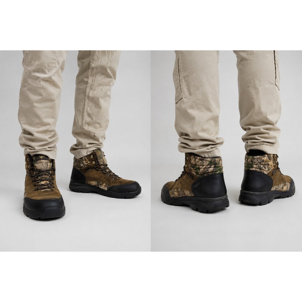 Herman Survivors Waterproof Camo Hunting Hiking Boots Men's US 10 Wide Leather